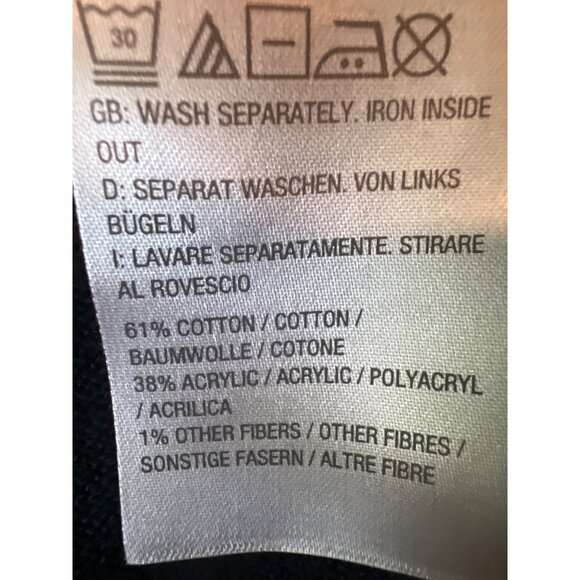 Bob Mackie Wearable Art Black Sweater 1X With Sparkle Pattern - Picture 4 of 6